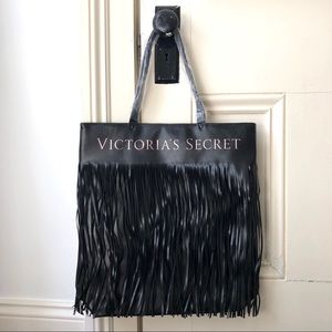 VS black fringe tote